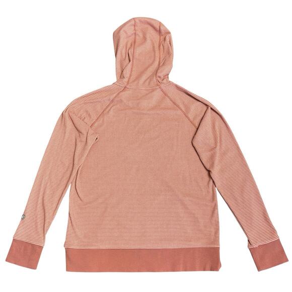 Kuhl Striped Stria Hoodie Pullover Long Sleeve Athleisure Casual Size M Orange - Picture 8 of 11